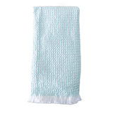 True Pink 2 Tone Turkish Cotton Waffle Bath Towel