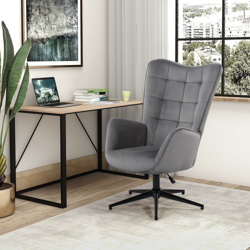 Mercury Row Charton Executive Chair, Vintage Grey, Height Adjustable