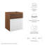 Base de meuble-lavabo mural simple 18 po Render-1013587393