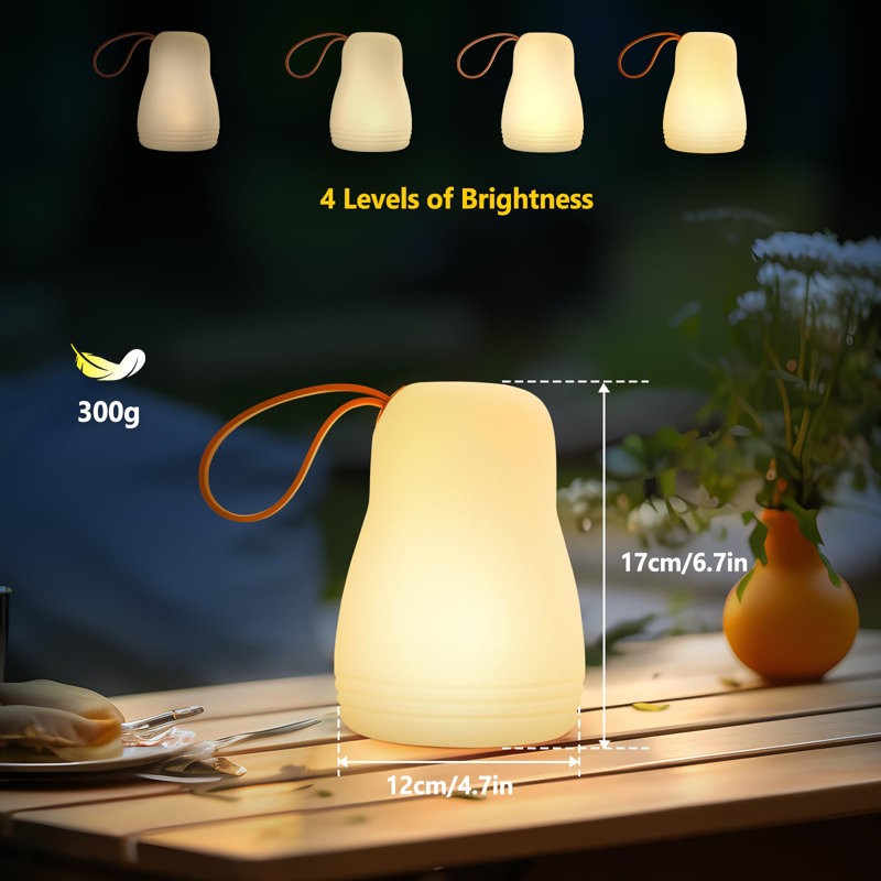 Portable Outdoor Table Lamp LED Camping Lantern Light Rechargeable