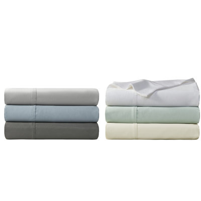 Grey 4 - Piece Full Sheet , 1000 Thread Count Cotton Blend, Smart Temperature Treatment, Wicking, Elastic Deep Pocket Fitted For 18" Mattress, Weave, Machine Washable, No Harmful Substances Blend