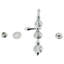 Robinet de bidet vertical à trois poignées Victorian-74307694