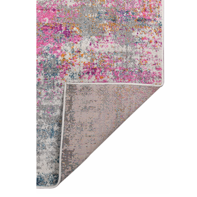 Montana Blesilda 2x3 Orange and Pink Abstract Polypropylene Rug