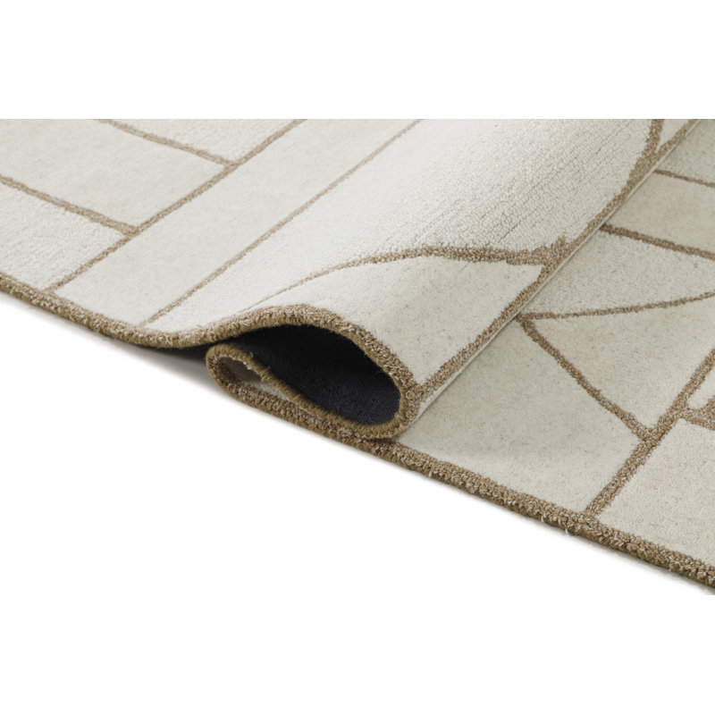 Helaine Hand Tufted Wool Abstract Indoor Rug, Rectangle 7'9" x 9'9"