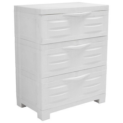 Heavy-Duty 3-Drawer Storage Cabinet - Gray