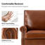 Chaise d'appoint en cuir véritable Wajeeh -1006604884