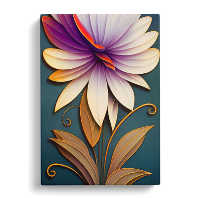 Art Deco Flower No.5 - Wall Art