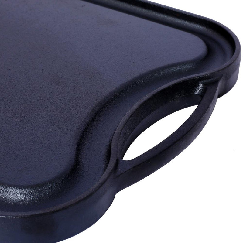 Pre-Seasoned Cast Iron Reversible Rectangular Grill/Griddle