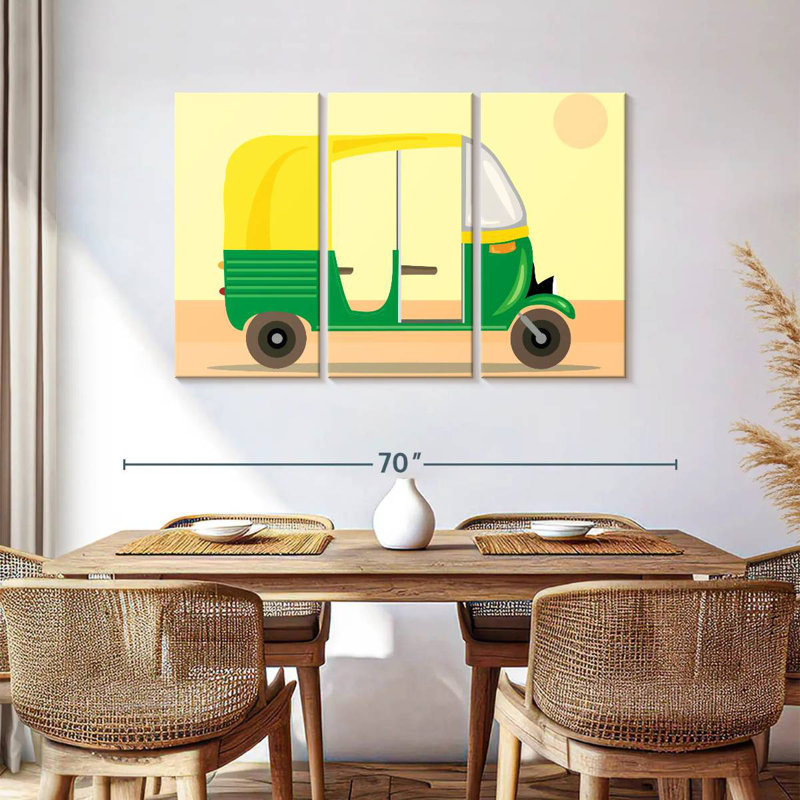 Mehar Motor Rickshaw, 36" H x 57" W