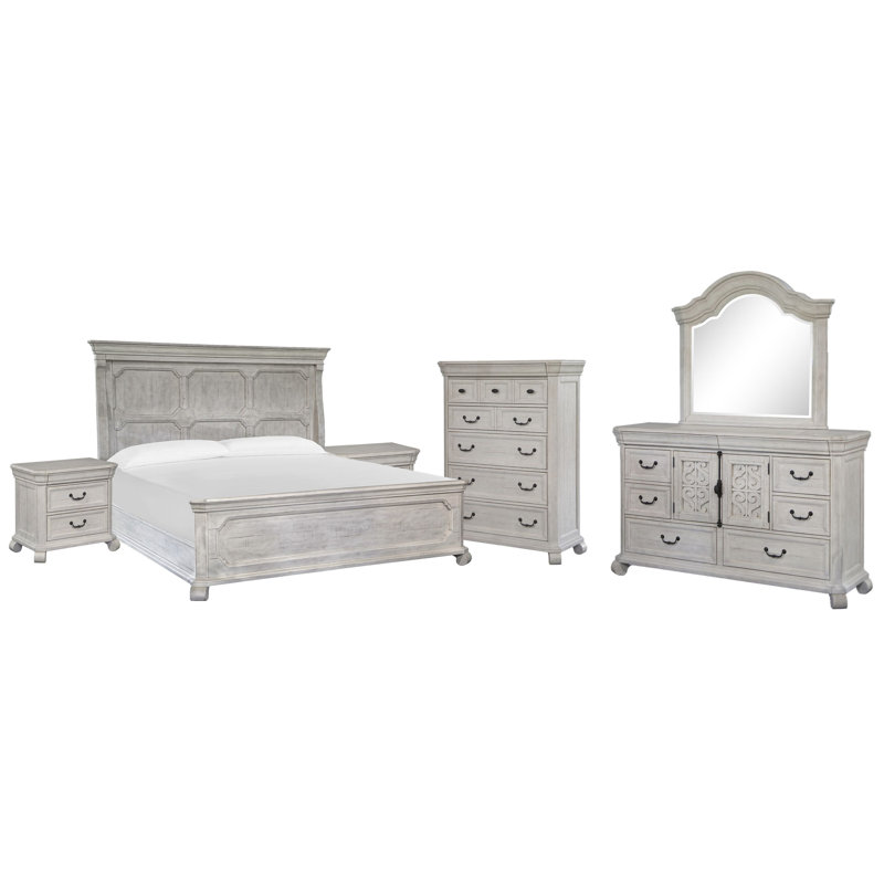 Très grande commode à 2 tiroirs avec miroir et commode, Très grand