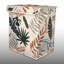 Boîte de rangement 100% florale en feutre 67L