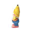 Statue de jardin d'extérieur 18 po avec lanterne et fantaisie solaire citron