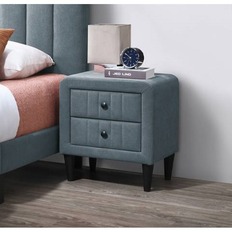 Table de chevet Sylvia, Gris