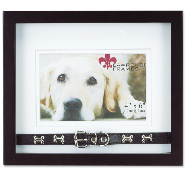 Black Wood Picture Frame with Mat