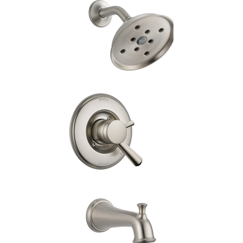 Robinet de baignoire et douche avec moniteur T17493 Linden ™, Acier inoxydable Brilliance