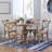 Strickler Pine Round Solid Wood Top with Solid Wood Base Dining Table