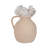 Vase Pottery Paper Mache Handle Detail 10" Ivory Tan for Home Office Bedroom Living Room Decor