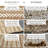 Laia Jute Striped Area Rug / Natural Tan & Brown Woven Rugs for Living Room for Farmhouse Decor-1868759507