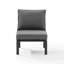Chaise de patio en métal avec coussins Stillas-70808023
