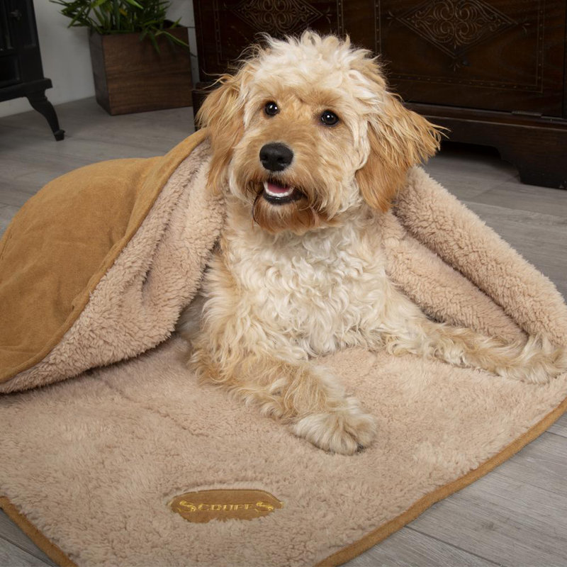 Snuggle Polyester Pet Bed, Tan