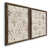 Toile avec cadre en noyer