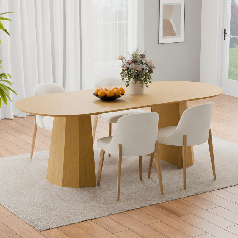 Table de salle à manger 79 po, Bois de chêne