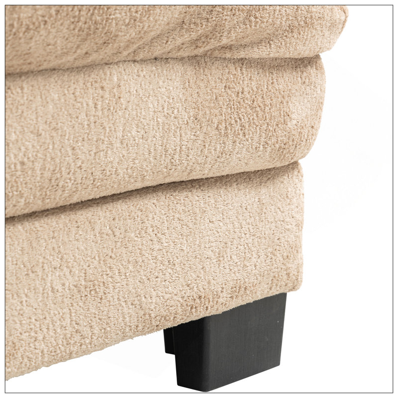 Canapé modulaire à deux places Canapé modulaire à assise profonde Canapé-lit en chenille Canapé-lit, Kaki
