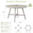 Dubreuil 47 Inches Solid Wood Rustic Dining Table For 4-6 People, Round Wooden Kitchen Table For Dining Room, Farmhouse Dinner Table With Wooden Tabletop And Cross Base