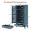 Armoire de rangement décorative en bois sculpté avec tiroir-130166844