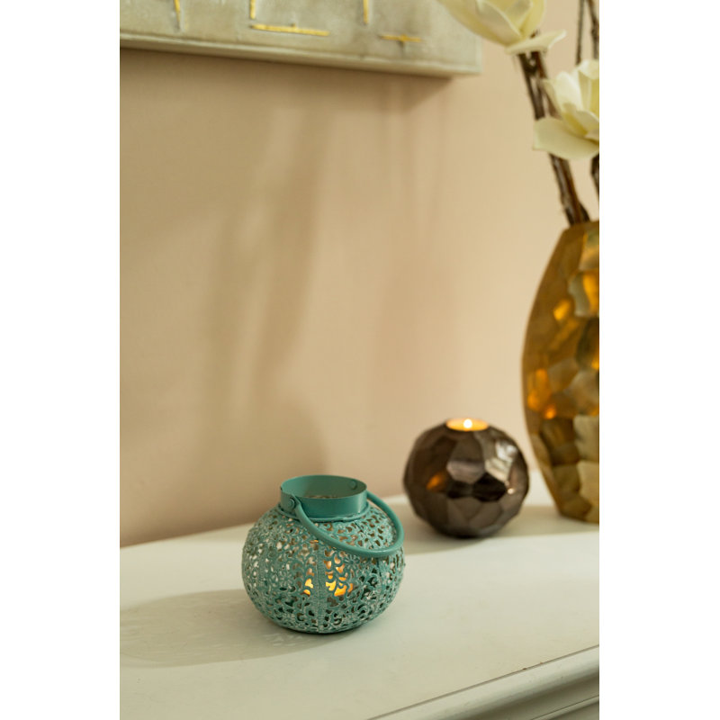 Metal Lantern, Blue