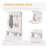 3-In-1 Entryway Hall Tree with Storage Bench, Coat Rack with Four Hooks and Shoe Storage