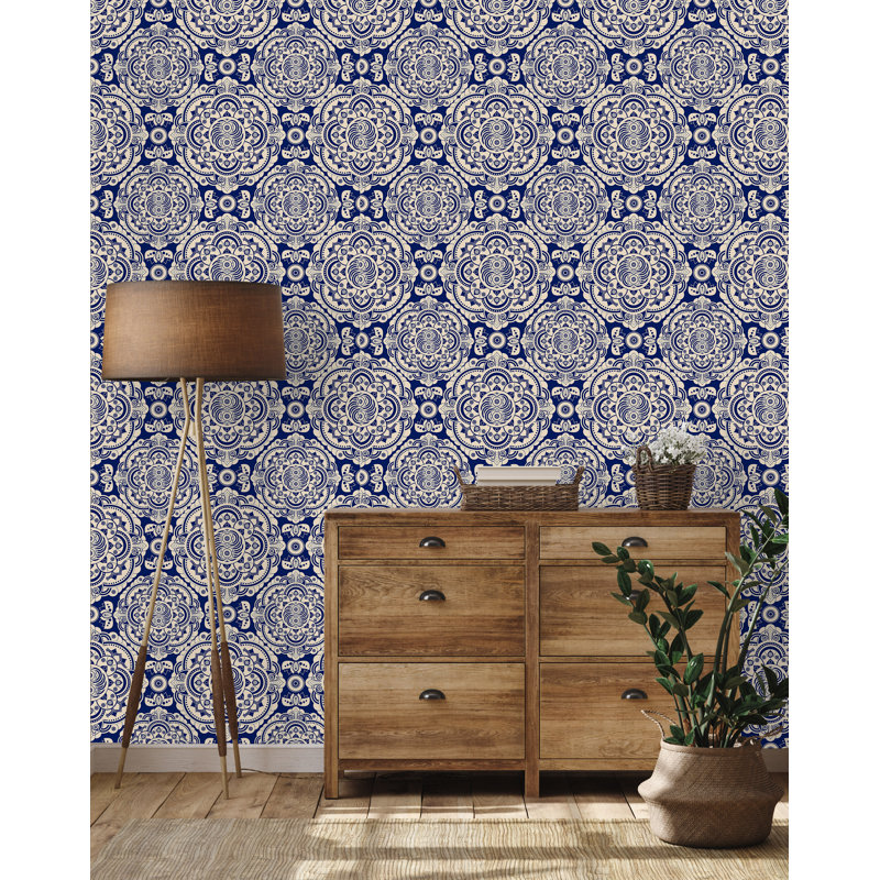 Panneau de papier peint, L 10,4 po x l 25 po, Vinyle