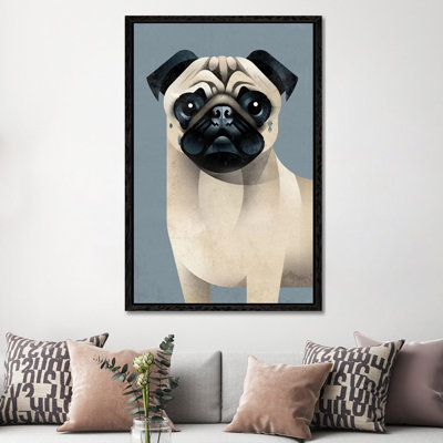 Pug by Dieter Braun - Print on Canvas