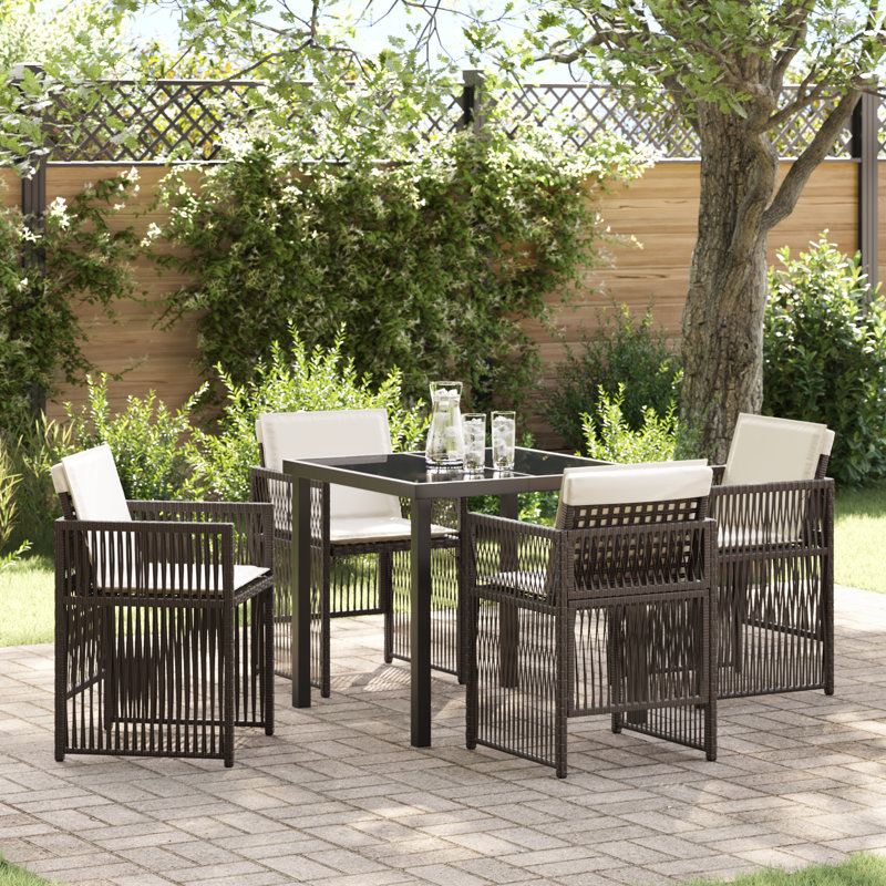 4 - Person Patio Dining Set with Square Table