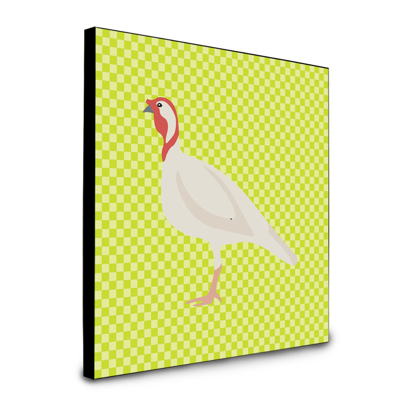 Panneau mural d’art de poule beltsville turquie Donnay, Vert