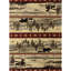 Tapis en polypropylène, 80 cm x 220 cm, et tapis pratique de 82 cm x 222 cm, résistant aux taches et à l'usure