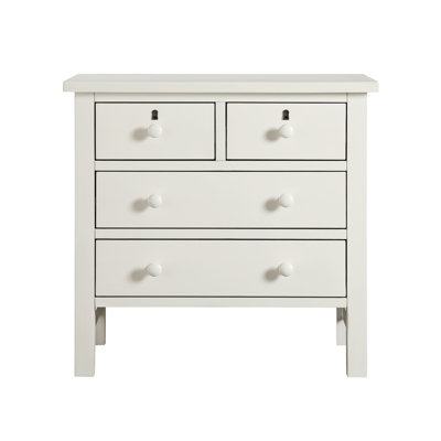 Georgina 4-Drawer Storage Nightstand - Antique White (Only Nightstand)