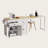74.5" Kitchen Island with Extendable Dining Table, Rolling Kitchen Cart on Wheels with Spice Rack, 4-Door Cabinet & 2 Drawers, Multifunctional Kitchen Storage Island for Dining Room-1908680238