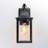 Mozingo 1 - Light Clear Glass Outdoor Wall Lantern with Dusk to Dawn-1598351531