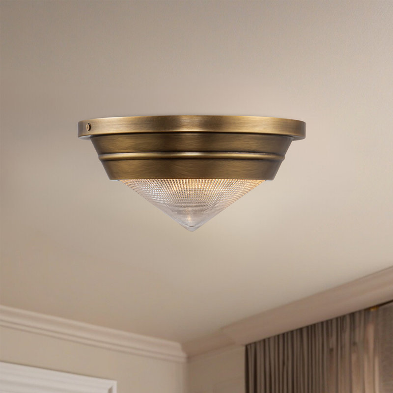 Willard 1 - Light Flush Mount, Vintage Brass