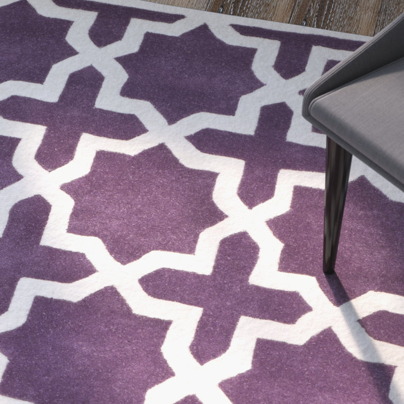 Chatham Hand Tufted Wool Geometric Rug, Rectangle 4' x 6'