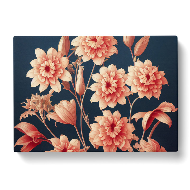 Floral Nouveau Vol.3 - Wrapped Canvas, 40cm H x 60cm W x 3cm D