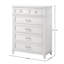 Commode blanche 5 tiroirs