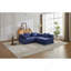 Canapé à compression, canapé-lit convertible au sol avec structure de forme fixe, canapé modulaire désossé modulaire, sans assemblage requis, tissu chenille, pour chambre de salon, bleu foncé-1984385015