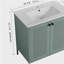 Meuble-lavabo indépendant de 30 pouces avec lavabo en céramique