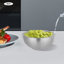 Ensemble de bol à salade isolé en acier inoxydable avec trous d'injection d'eau (5 pièces)