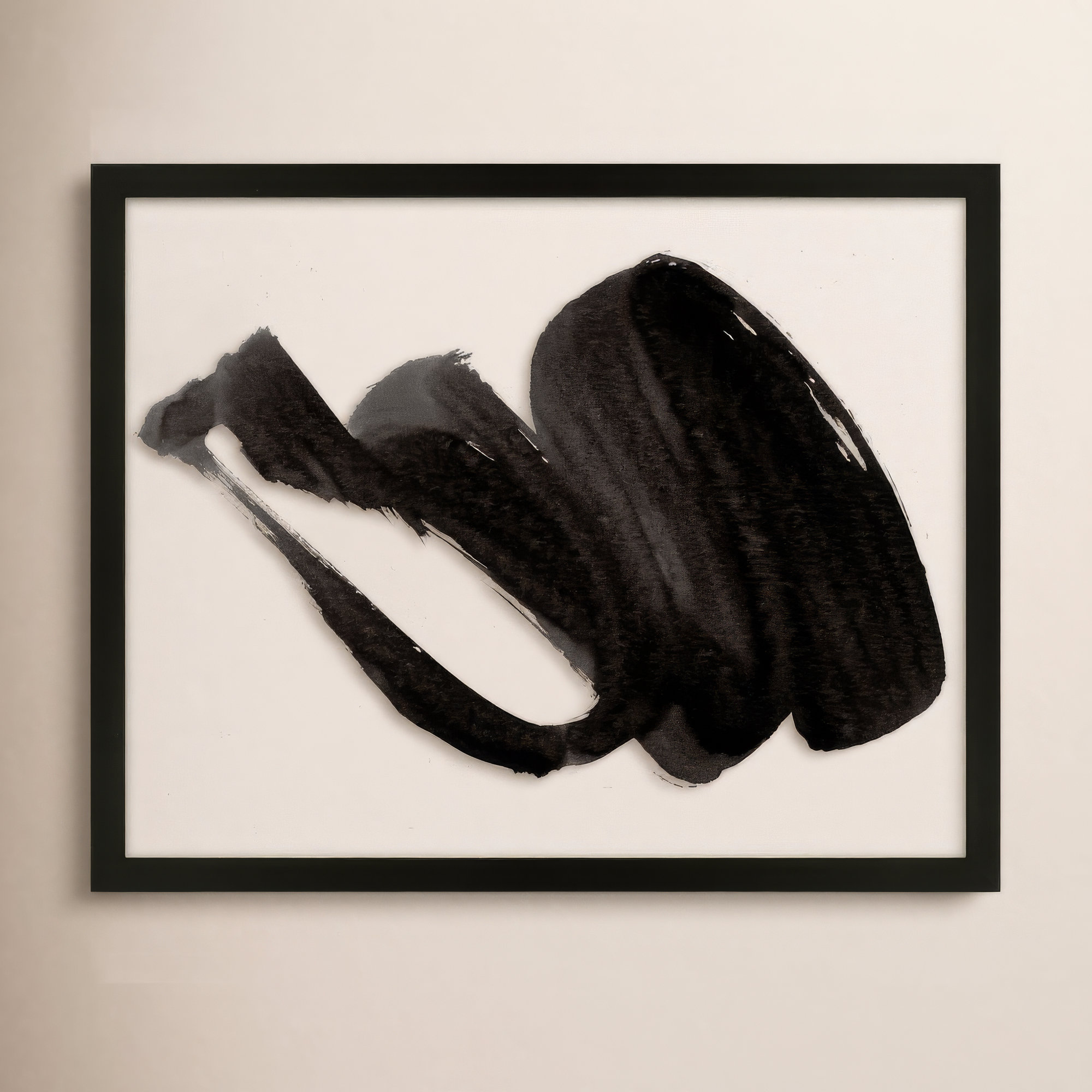 Dancers 1 by Jacques Pilon, Black Framed, 16" H x 20" W x 1.25" D