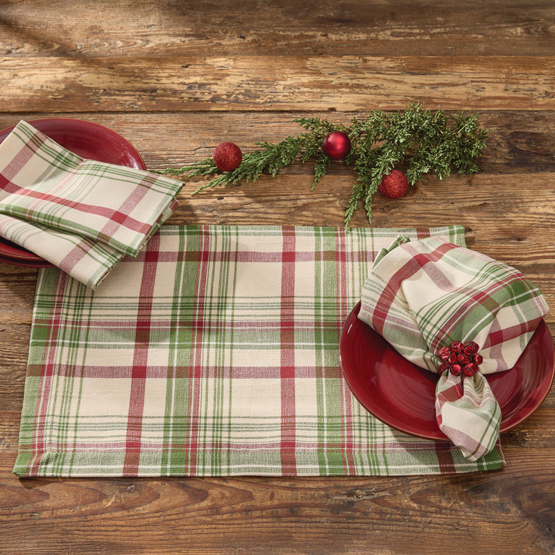  Ensemble de 4 serviettes de table Up On The Housetop