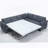 Sleeper Sofa: 2 - In - 1 Pull - Out 6 - Seater L - Shaped Sleeper Sectional Riveted Sofa Bed (104'')