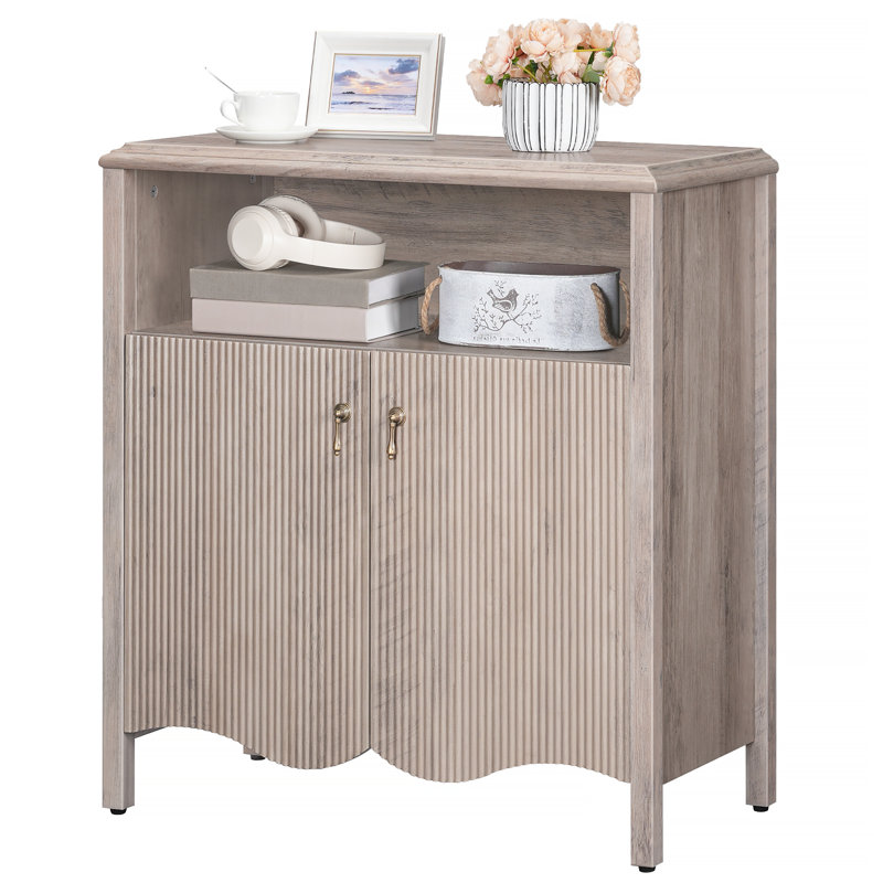 Dadash 31.1" Console Table with Storage Cabinet and Adjustable Shelf